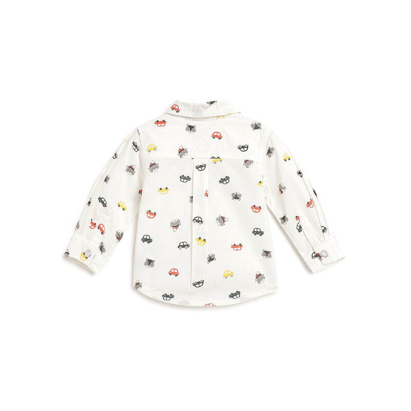 Boys Bronze Printed Long Sleeve Shirt image number 1